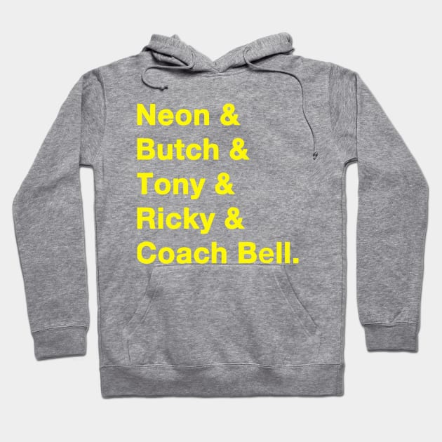 Blue Chips Names Yellow Hoodie by IdenticalExposure